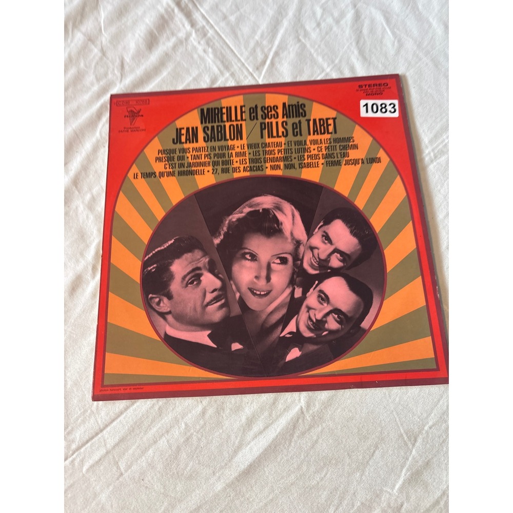 Pathe Marconi Mireille et ses Amis Jean Sablon Vinyl LP French Pop Good 1083